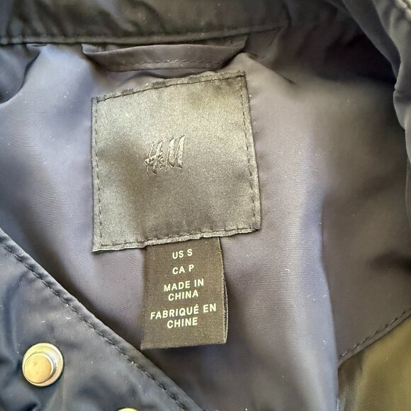 H&M Jacket Mens Navy Blue Small - Picture 2 of 4